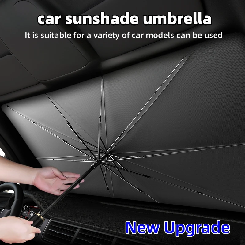 Car Sunshade Windshield Umbrella Foldable - 多目的便利な折りたたみ式車のフロントガラスサンシェードインテリアプロテクターアクセサリーパーツ自動車パラソル傘フロントカバー