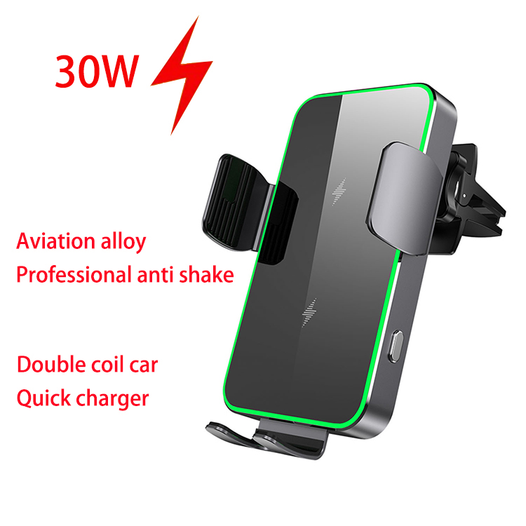 Wireless Car Charger Mount Fast Charging - Qi2 ワイヤレス充電器 車載ホルダー エアコン吹き出し口取り付けスタンド iPhone Samsung