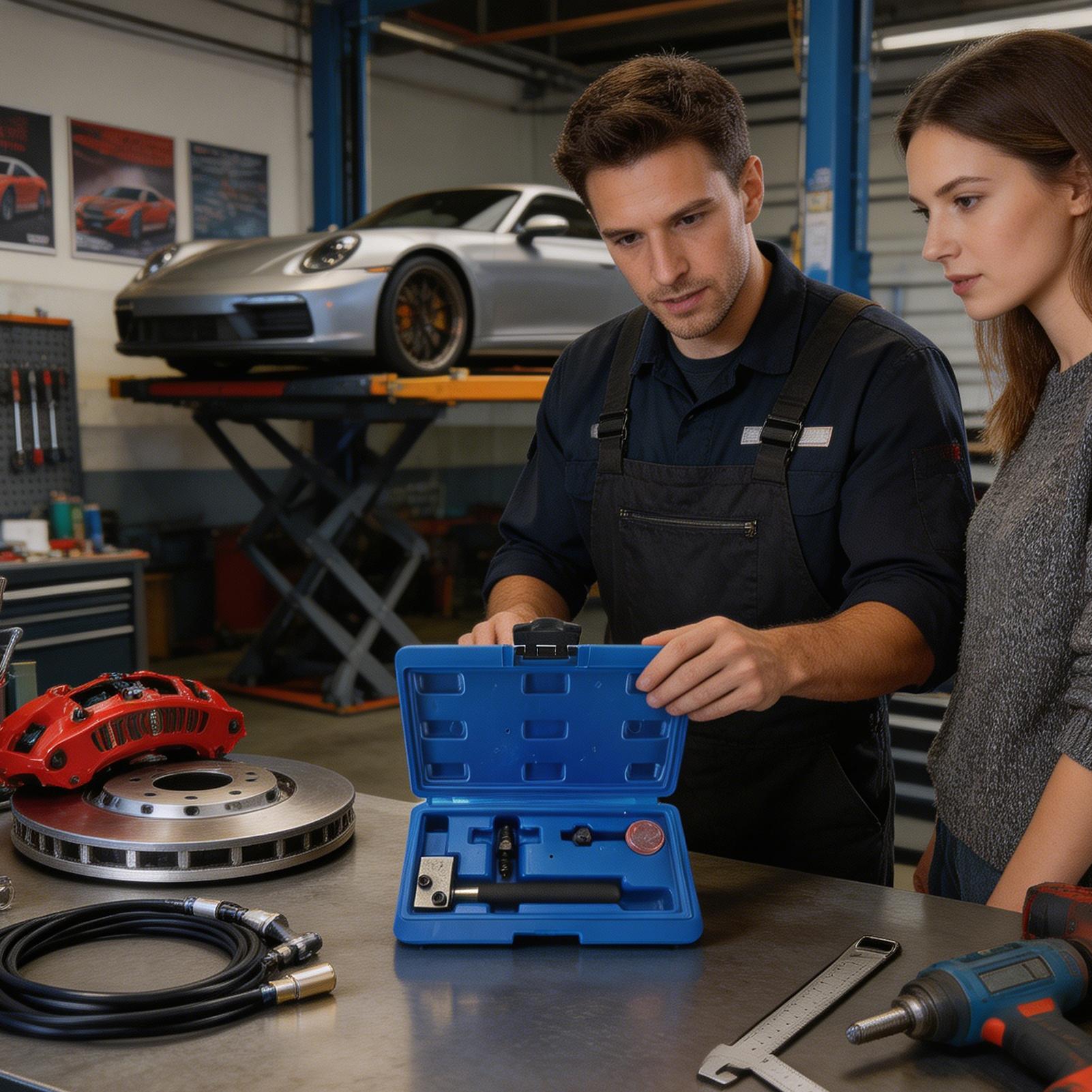 Auto Repair Tools - ブレーキライン修理キットハンドヘルド自動車メンテナンス機器ブレーキラインフレアリングツール自動車メンテナンス用銅管用