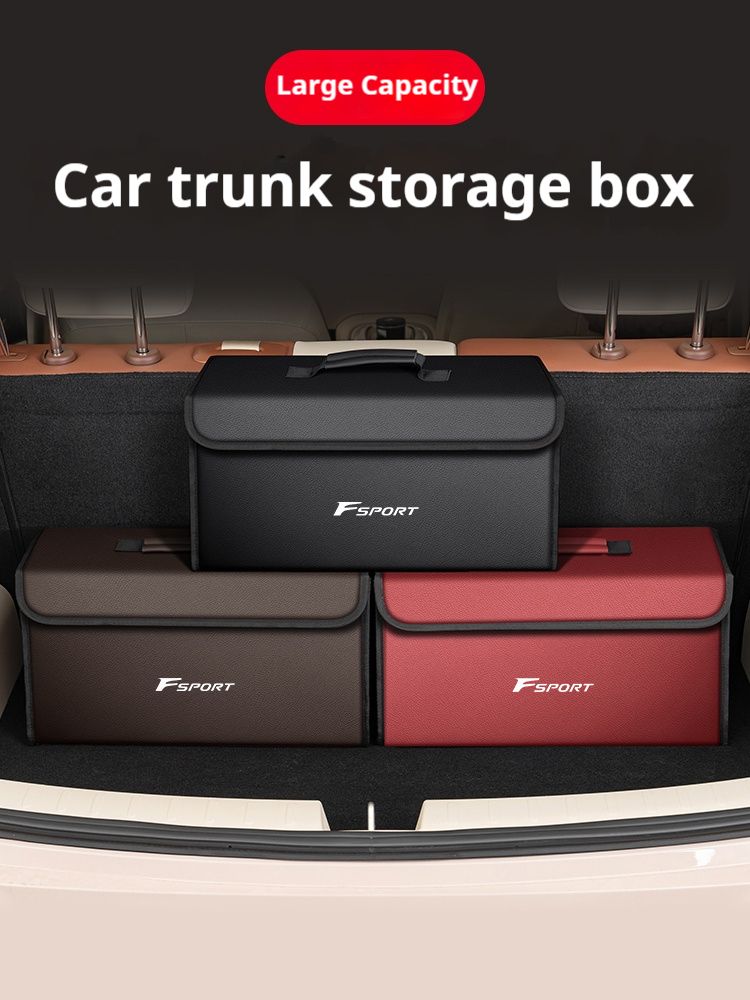 レクサスFスポーツES RX LS500h GS300 IS - Car Trunk Organizer Foldable Storage Box のレビューと価格