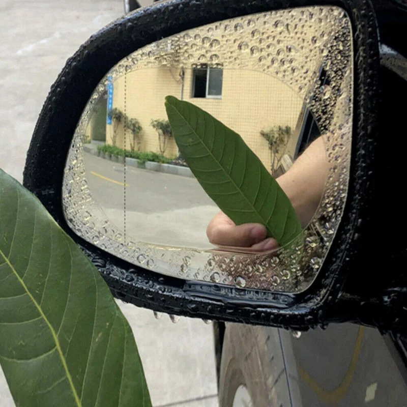 2枚または4枚入り、汎用タイプの防曇・反射防止・防水カーライ - Anti Glare Car Rearview Mirror Film のレビューと価格