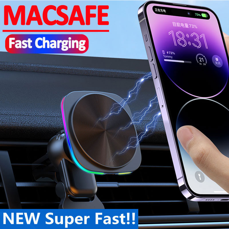 車載急速充電マグネット式ワイヤレス充電器 エアベント用スマホ - Wireless Car Charger Mount Fast Charging のレビューと価格