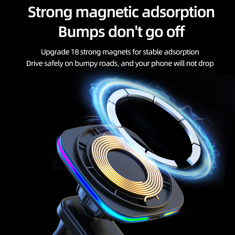 車載急速充電マグネット式ワイヤレス充電器 エアベント用スマホ - Wireless Car Charger Mount Fast Charging のレビューと価格