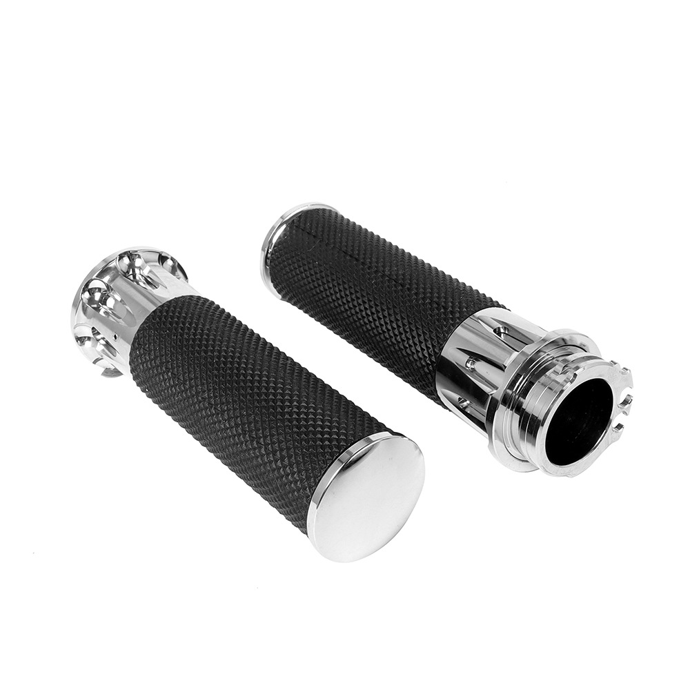 25mm CNCアルミ製中空ハンドルバーハンドグリップ、ハー - Motorcycle Parts のレビューと価格