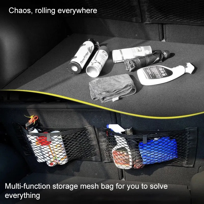 車の後ろのトランクシート,魔法のステッカー,メッシュ収納バッ - Car Trunk Organizer Foldable Storage Box のレビューと価格