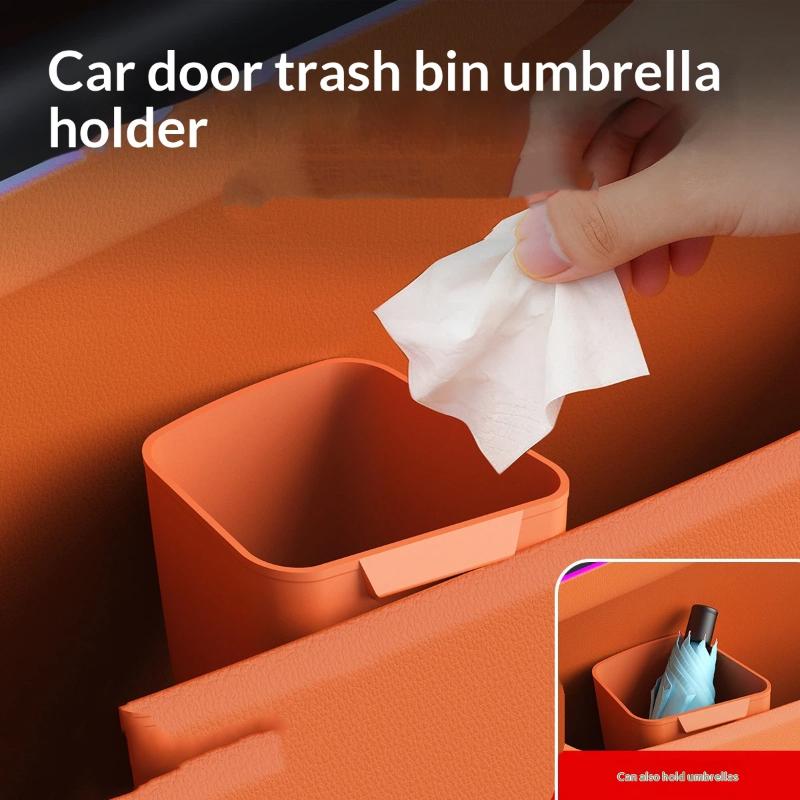 新しいシリコン製カードインドアカップホルダー収納ボックス、防 - Waterproof Car Trash Can With Lid のレビューと価格
