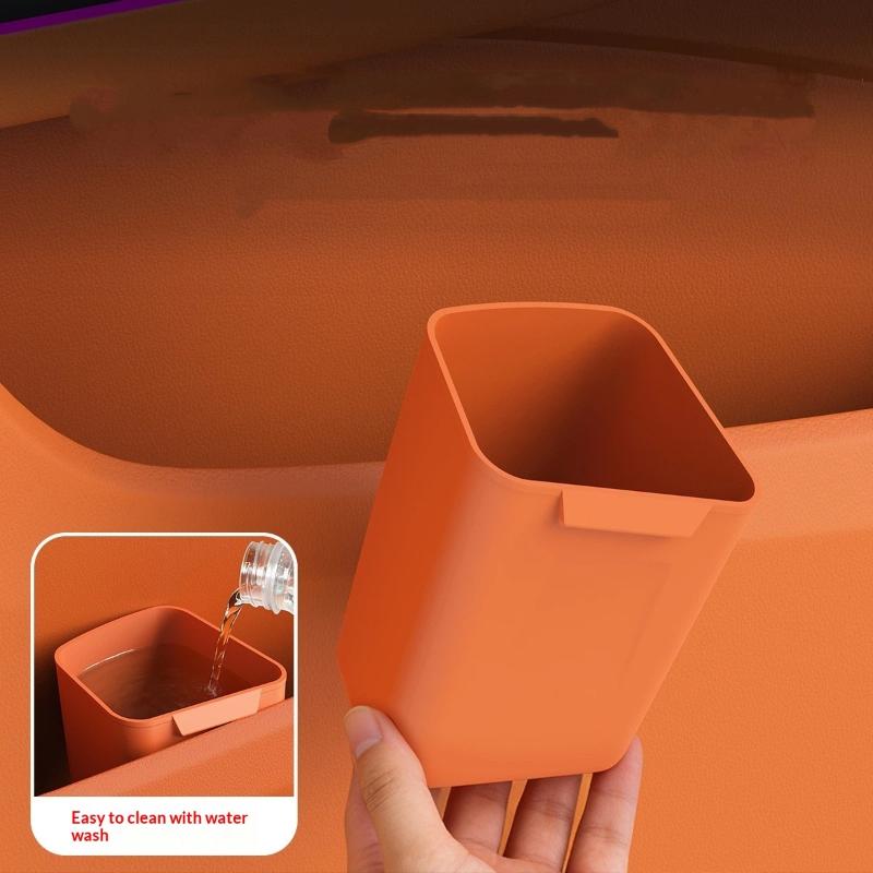 新しいシリコン製カードインドアカップホルダー収納ボックス、防 - Waterproof Car Trash Can With Lid のレビューと価格