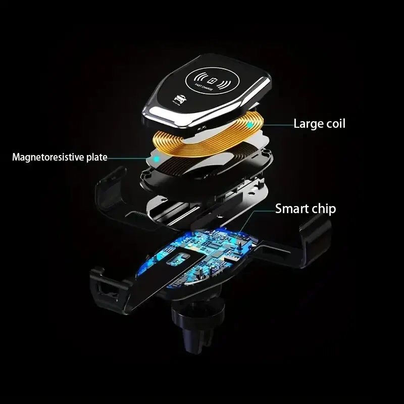2in1ワイヤレス充電器 30W急速充電 携帯電話車載ホルダ - Wireless Car Charger Mount Fast Charging のレビューと価格