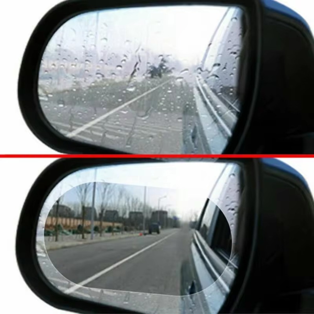2/1 個ユニバーサル防曇アンチグレア防雨カートゥーニングバ - Anti Glare Car Rearview Mirror Film のレビューと価格