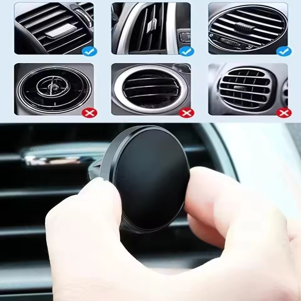 エアコン吹き出し口用マグネット式スマホホルダー、車載ホルダー - Magnetic Phone Holder For Car Vent のレビューと価格