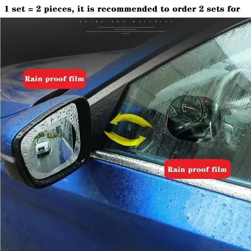 車のバックミラー保護フィルム防曇グレア防雨防水ミラーフィルム - Anti Glare Car Rearview Mirror Film のレビューと価格