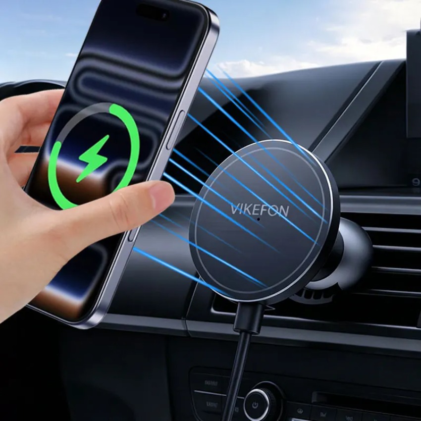 車用ワイヤレス充電器磁気電話ホルダーエアベントクリップマウン - Magnetic Phone Holder For Car Vent のレビューと価格