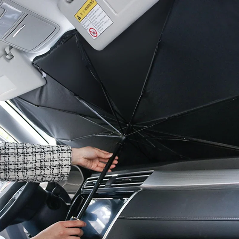 車用折りたたみ式フロントウィンドシールドサンシェード、インテ - Car Sunshade Windshield Umbrella Foldable のレビューと価格