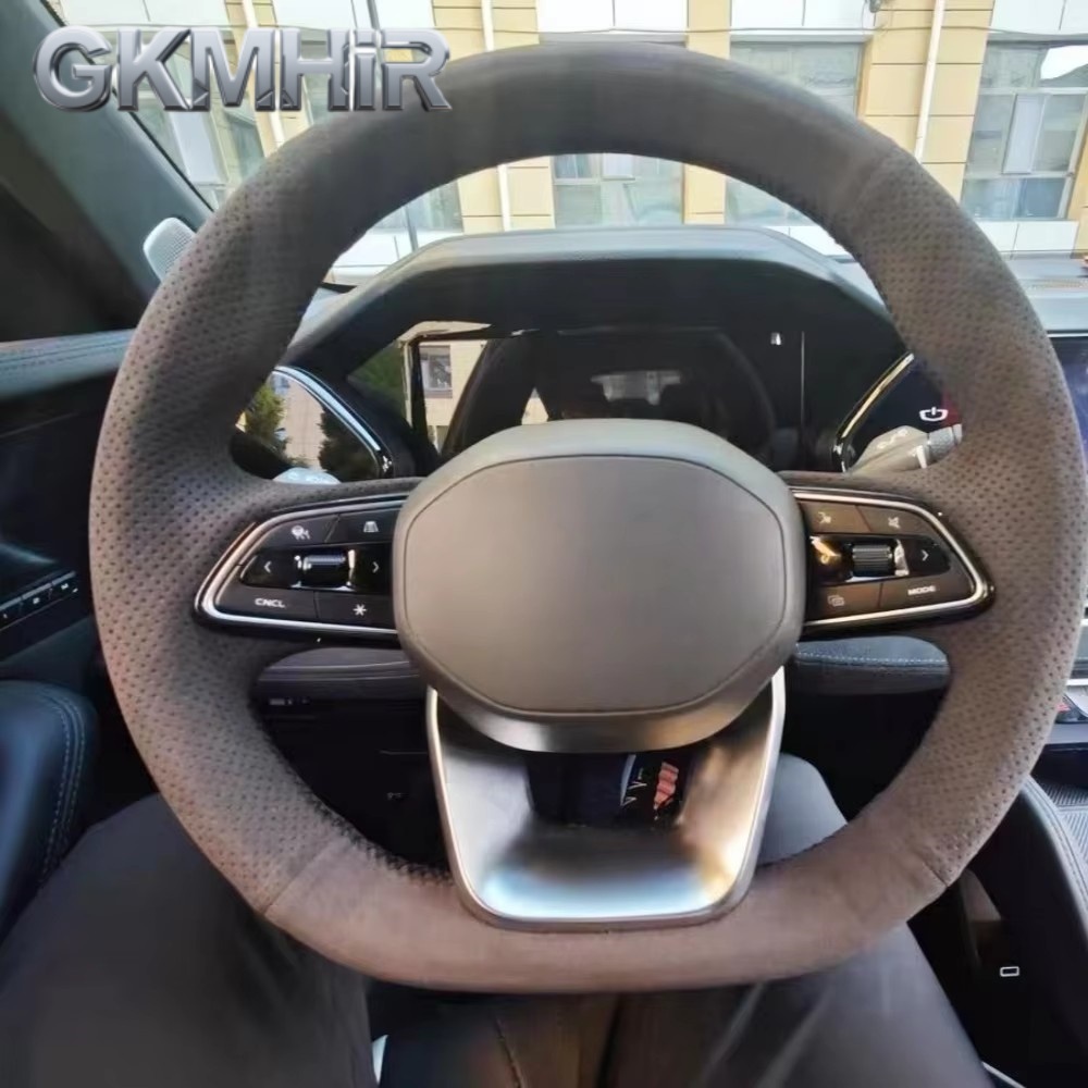 カスタマイズ車のステアリングホイールカバーアクセサリー手縫い - Car Steering Wheel Cover Anti Slip Breathable のレビューと価格