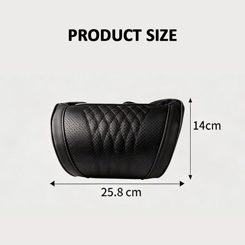 豪華な低反発車のヘッドレストクッション模造ナパレザーソフトで - Memory Foam Car Neck Pillow Lumbar Support のレビューと価格