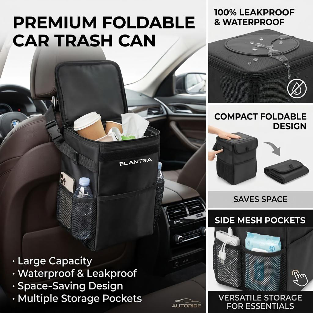 防水仕様の車用ゴミ箱収納バッグ。取り外し可能で持ち運び可能な - Waterproof Car Trash Can With Lid のレビューと価格