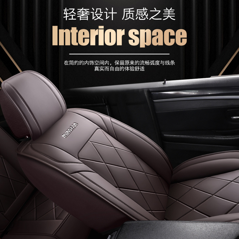 ユニバーサル快適フルレザーカーシートカバー5席フルセットオー - Leather Car Seat Covers Full Set Universal のレビューと価格