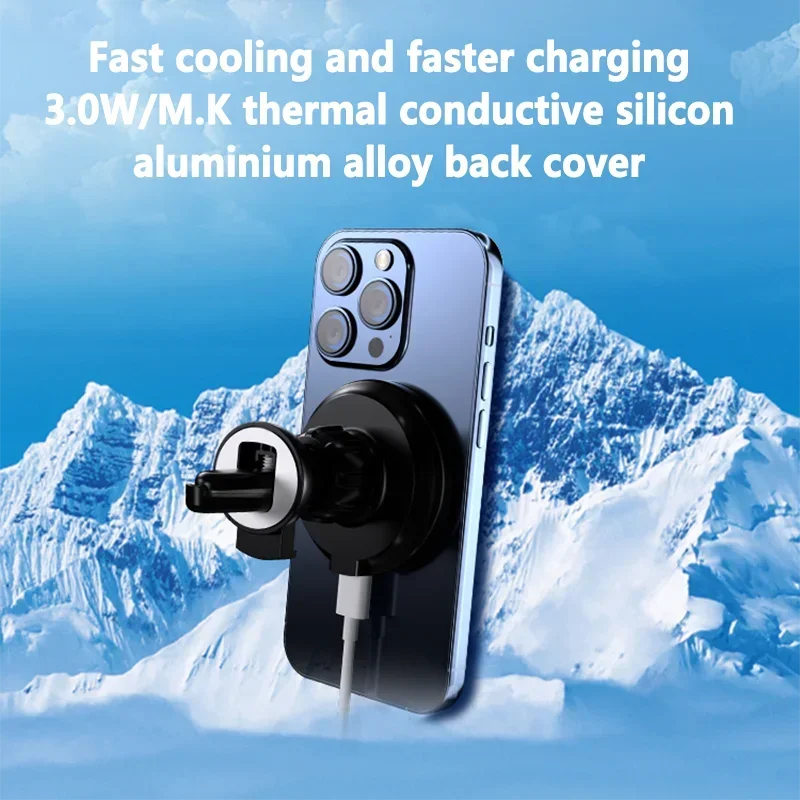 車の空気出口ワイヤレス充電器電話スタンド Magsafe i - Magnetic Phone Holder For Car Vent のレビューと価格
