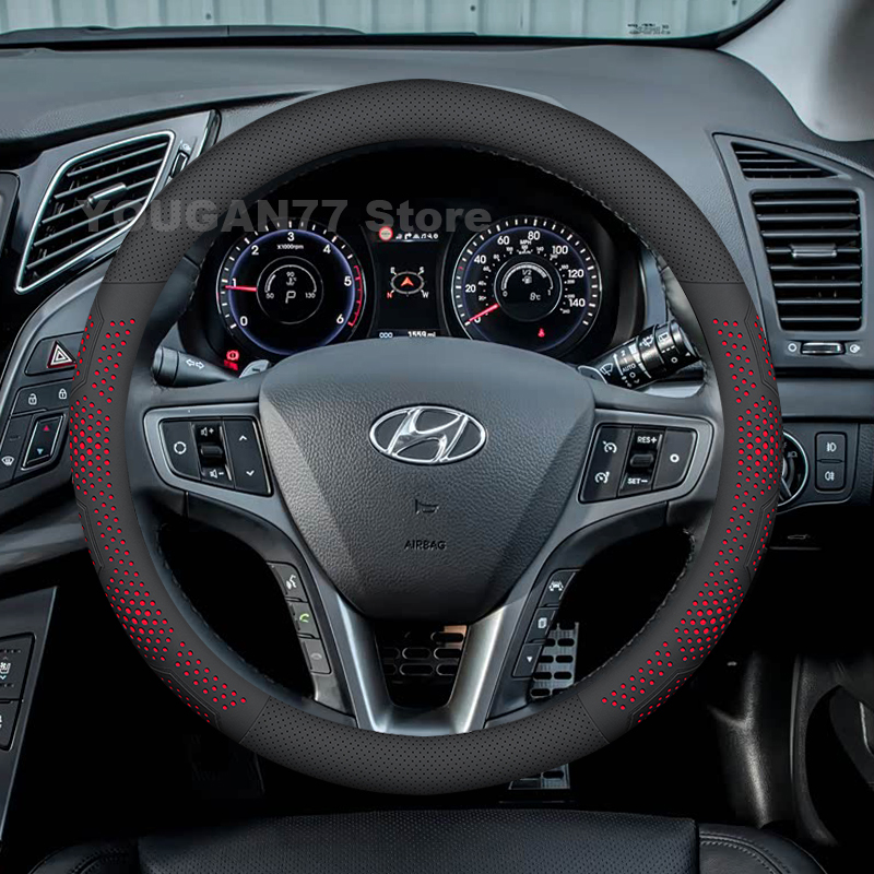 ヒュンダイI40ツアラー、I10、I20、Nライン（2012 - Car Steering Wheel Cover Anti Slip Breathable のレビューと価格
