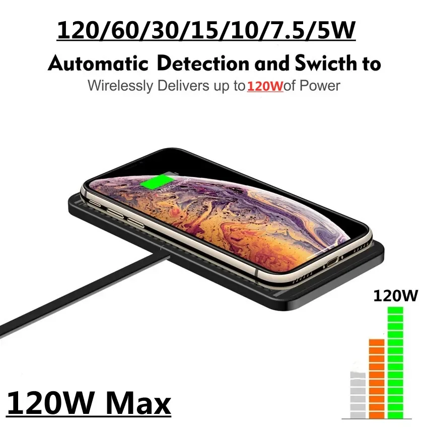 携帯電話用シリコンパッド,ワイヤレス充電器,iPhone 1 - Wireless Car Charger Mount Fast Charging のレビューと価格